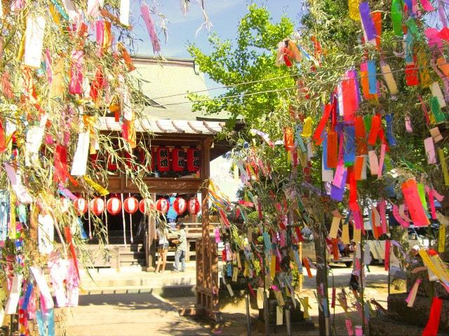 七夕神社の夏祭り