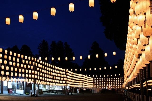 田村神社　万灯祭