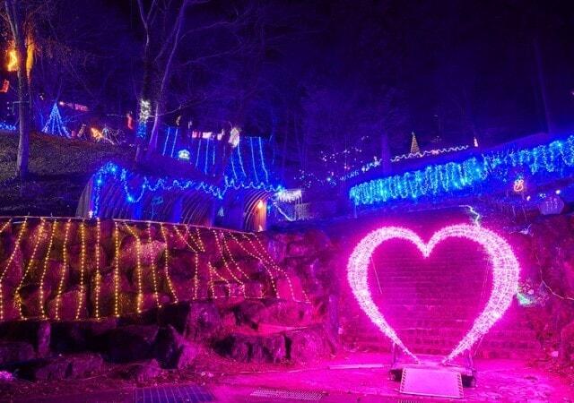 妙義山 天空のイルミネーション