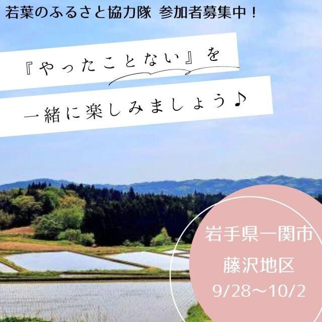 農山村ボランティア「若葉のふるさと協力隊」in岩手県一関市藤沢地区