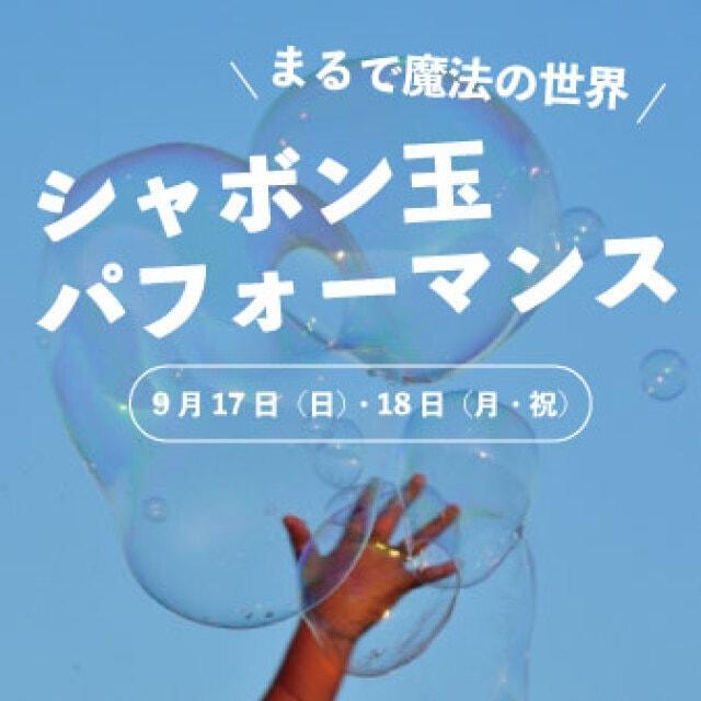 幻想的なしゃぼん玉パフォーマンス