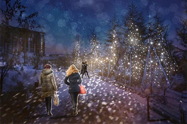 Fビレッジ クリスマスイルミネーション