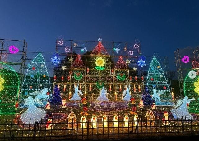 道の駅おおとう桜街道イルミネーション