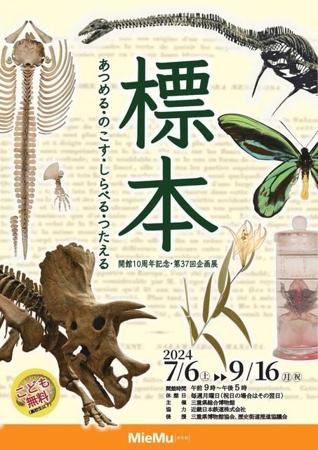 開館10周年記念・第37回企画展　標本　あつめる・のこす・しらべる・つたえる