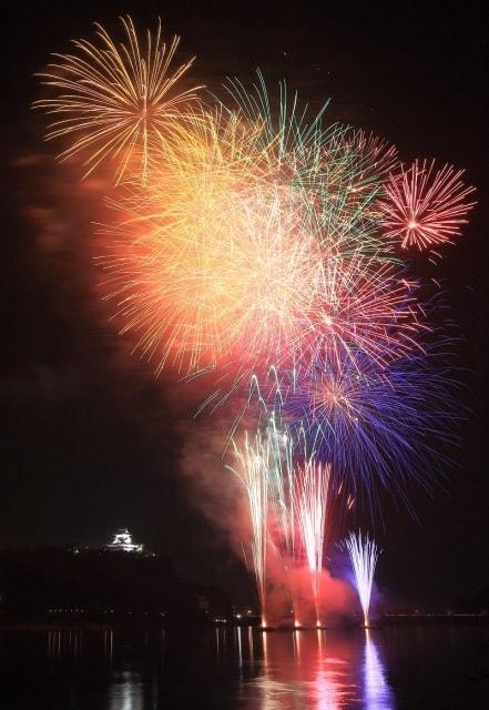 日本ライン夏まつりロングラン花火