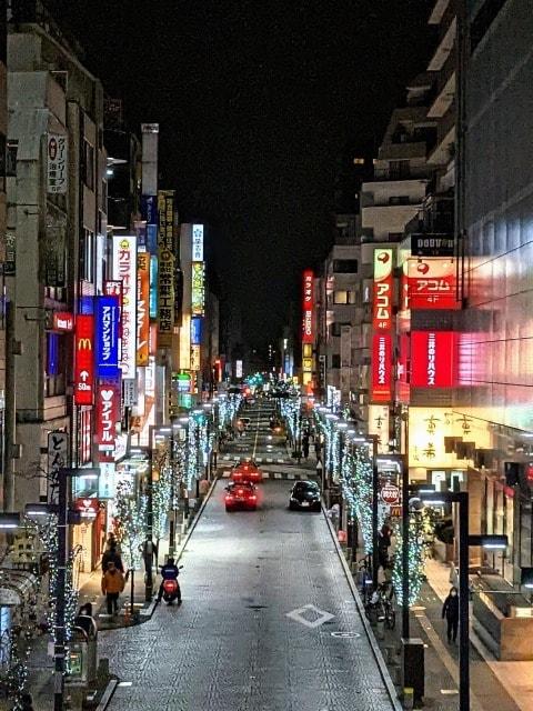 三鷹駅南口商店街街路樹イルミネーション2024