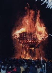 野沢温泉の道祖神祭り