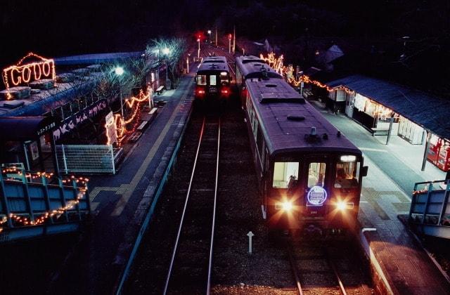 わたらせ渓谷鐵道　各駅イルミネーション