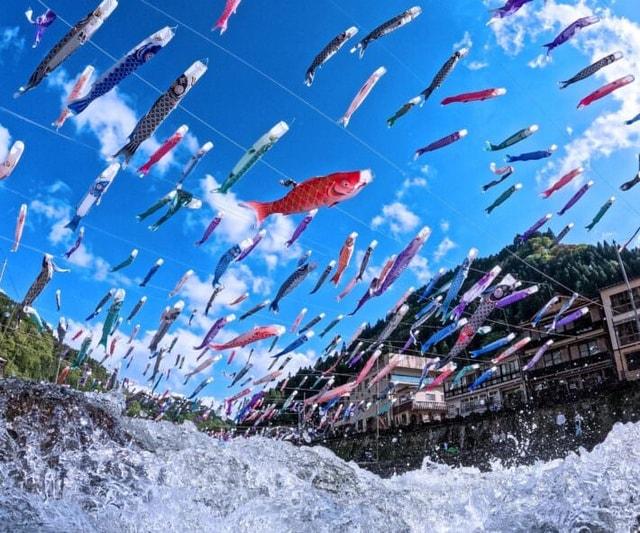 杖立温泉鯉のぼり祭り