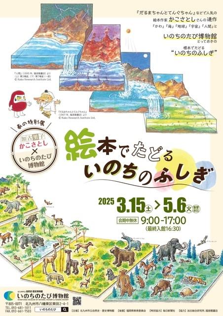 春の特別展「絵本でたどるいのちのふしぎ かこさとし×いのちのたび博物館」