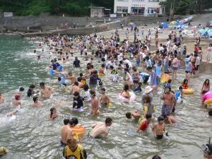 雲見温泉無料サザエ狩り