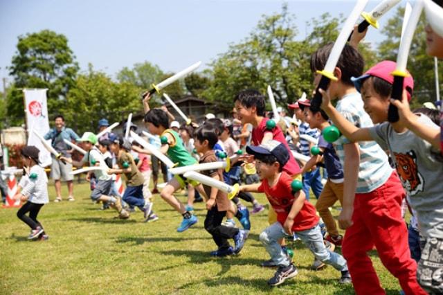 チャンバラ合戦IKUSA in こもれび森のイバライド
