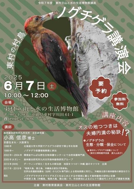 ノグチゲラ講演会