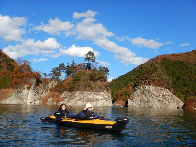 春の新緑 レイクカヌーカヤック ロングツアー　群馬 埼玉県境 かんな湖