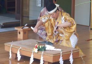 新穀感謝祭・庖丁式奉納（旧新嘗祭）