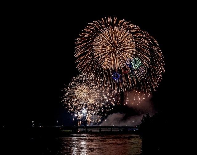 いびがわの祭り　ありがとう花火