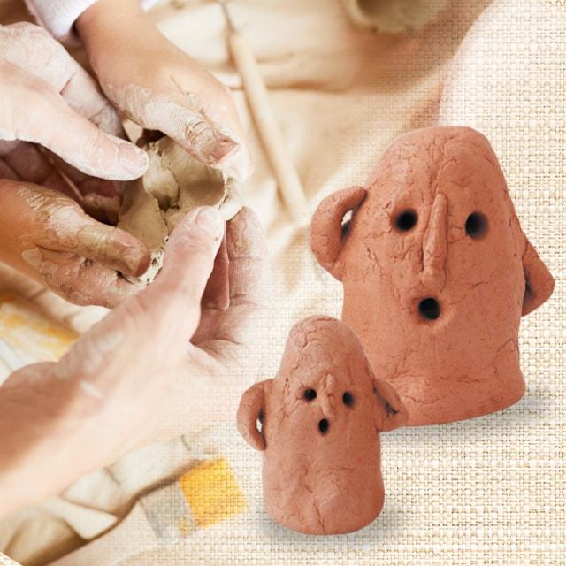 夏休み企画　日展作家が教えるKIDS造形教室「はにわをつくろう」