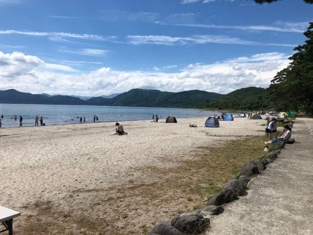 田沢湖遊泳場オープン