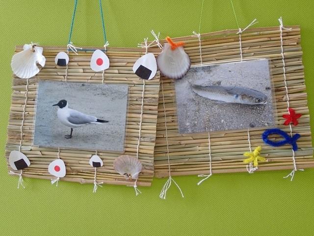 自然素材でフォトフレームづくり