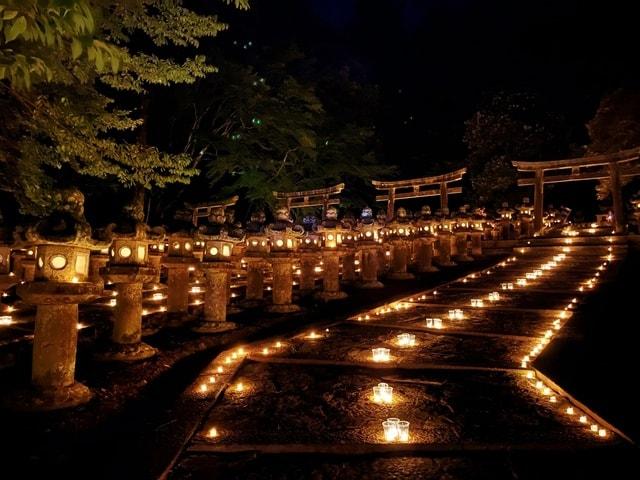 萩・万灯会（迎え火）