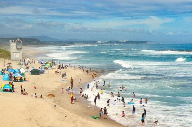 【海水浴】伊師浜海水浴場
