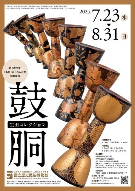 国立歴史民俗博物館　第3展示室　特集展示「生田コレクション　鼓胴」