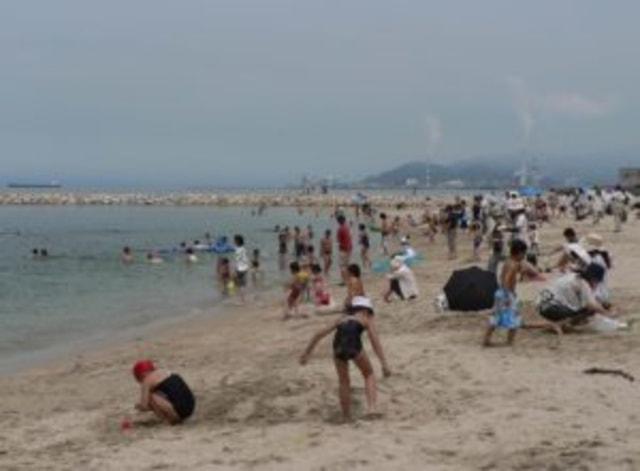 【海水浴】寒川豊岡海浜公園ふれあいビーチ