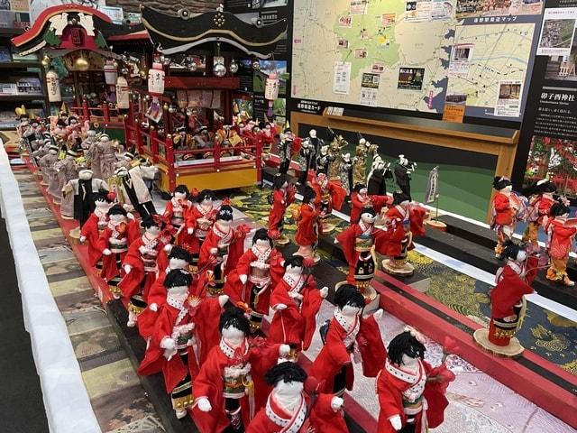 道の駅遠野風の丘　南部ばやしの人形展示