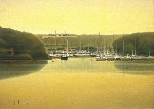 アプリコ・アートギャラリー「夕暮れの空」