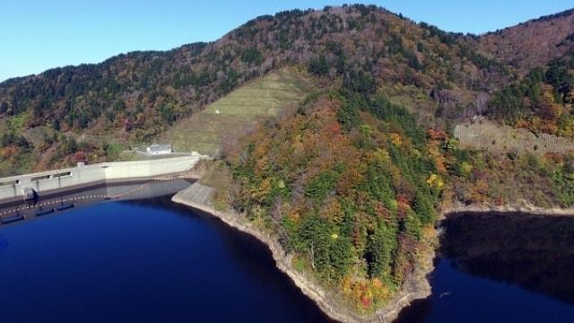 【紅葉・見ごろ】上ノ国ダム