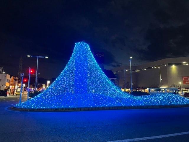 石和温泉駅前通りイルミネーション