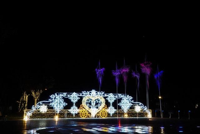 恋人たちのイルミネーションin阿蘇駅前噴水広場