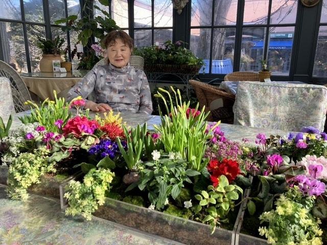 ケイ山田のらん展＆春の寄植え展　～テーブルの上に春が来た～