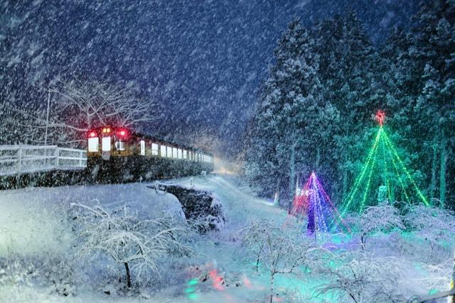 わたらせ渓谷鐵道　各駅イルミネーション