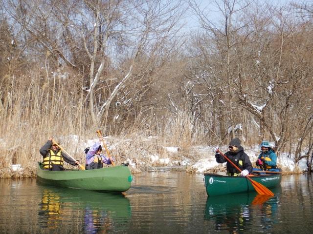 秩父長瀞岩畳「冬の静寂 カヌー体験」アウトドア 自然体験