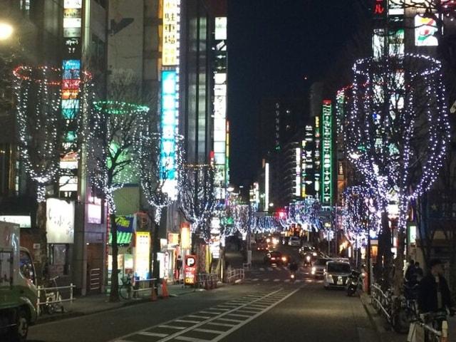 新宿歌舞伎町区役所通りイルミネーション