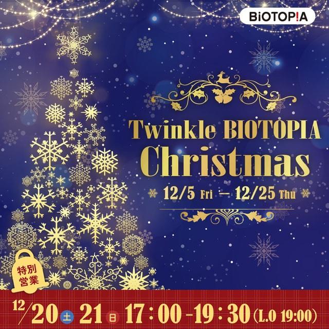 Twinkle BIOTOPIAクリスマス（イルミネーション）