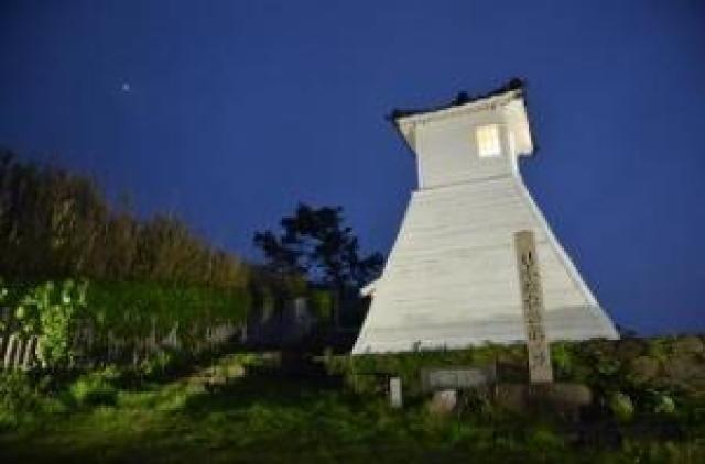 旧福浦灯台ライトアップ（冬季）