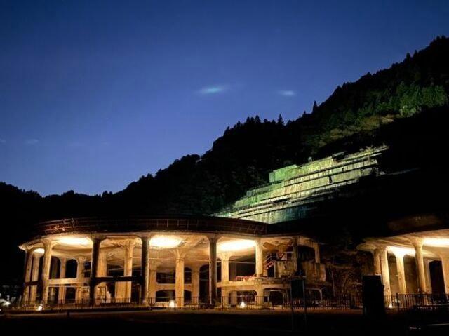 神子畑選鉱場跡ライトアップ　夜の魅力創出イベント